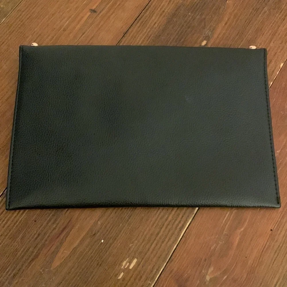 B-Low The Belt Black Envelope Style Studded Clutch Chic Modern Stylish